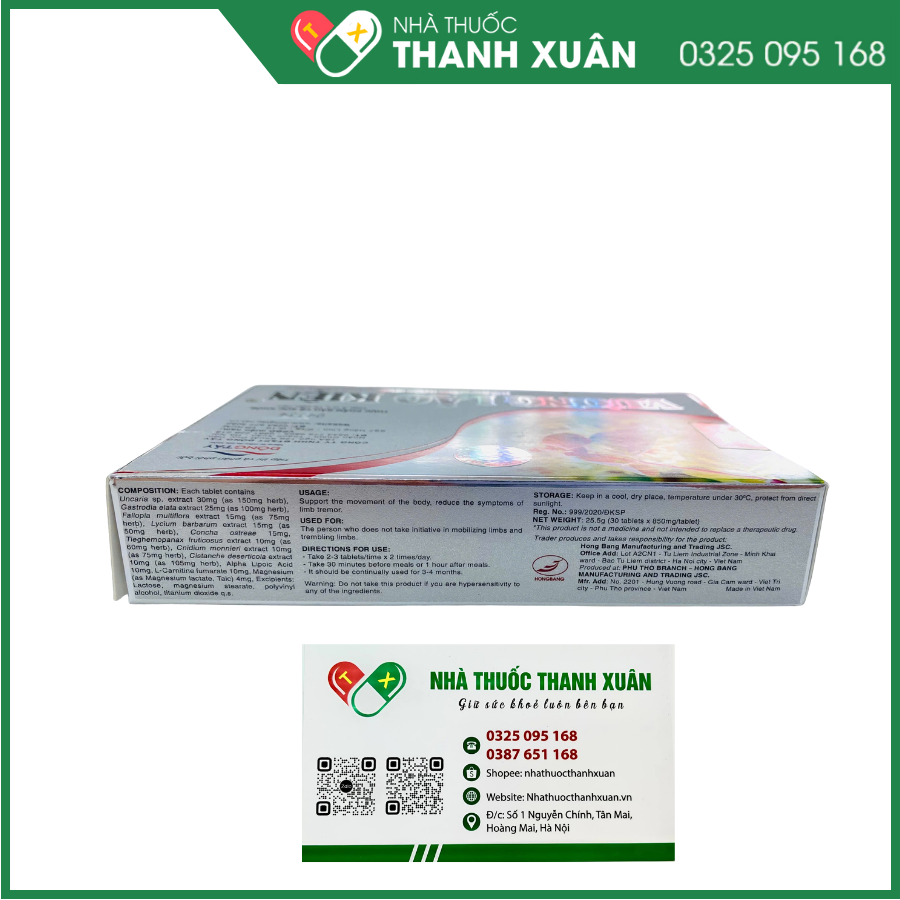 Vương lão kiện hỗ trợ giảm triệu chứng run chân tay